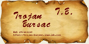 Trojan Bursać vizit kartica